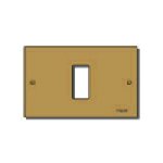 Placca 1 Modulo Alluminio Scatto BRONZO